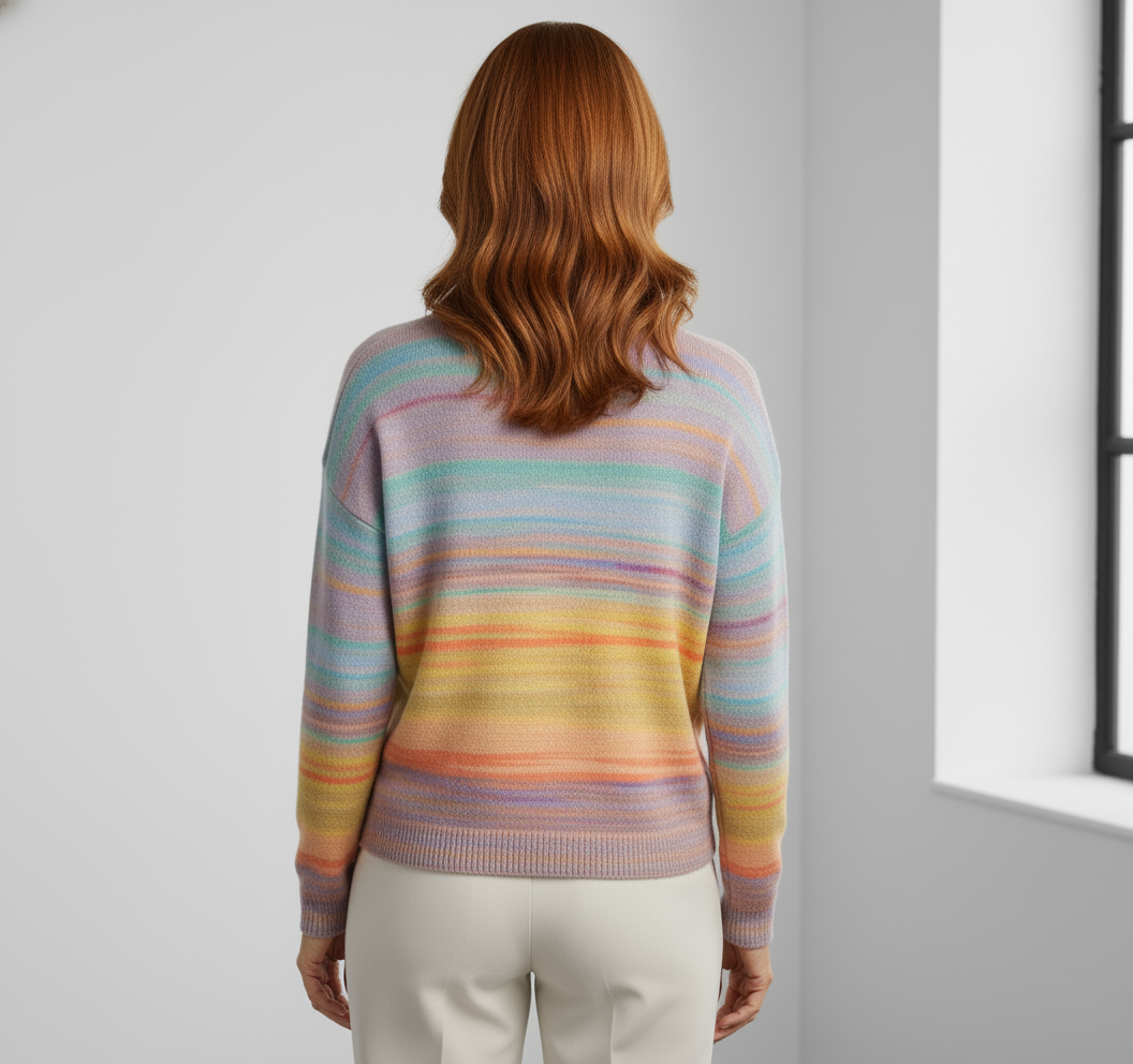 Adriana | Colorful V-Neck Sweater
