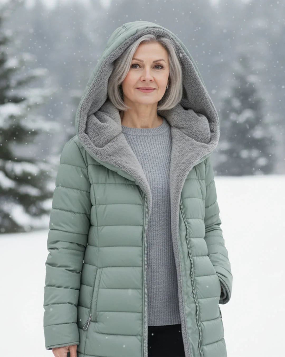 Olivia | Women’s Padded Winter Coat with Hood