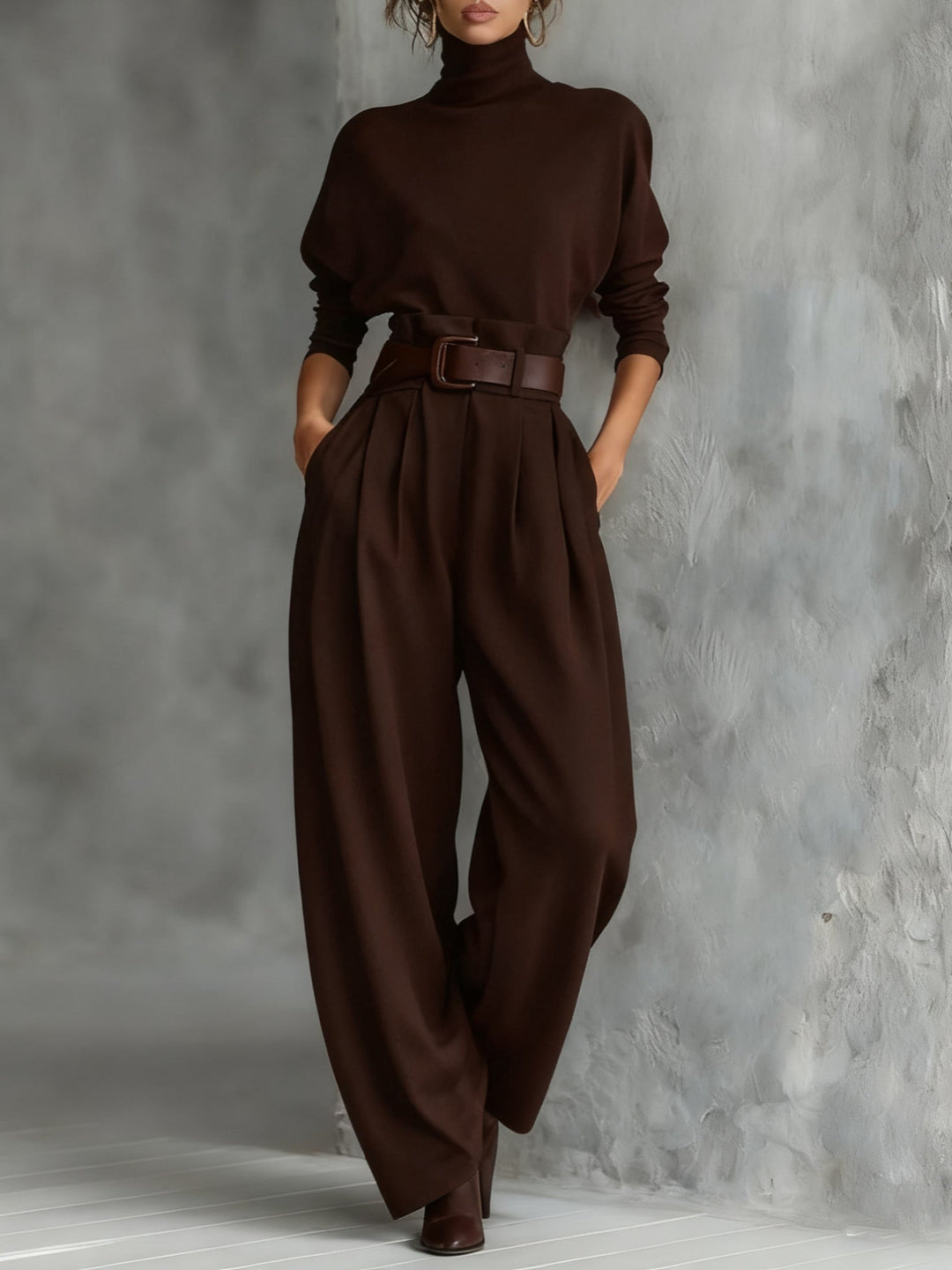 Julie | T-shirt And Straight-leg Pants Two-piece Set