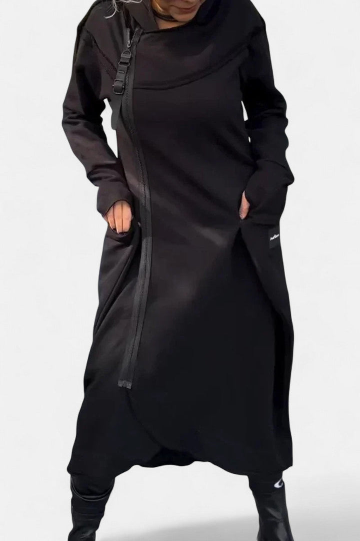 MANA | LONG HOODIE WITH ZIPPER